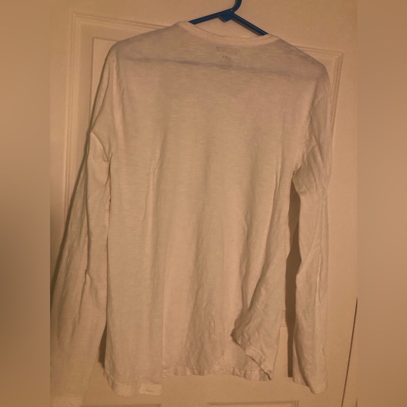 Stockhomme Long Sleeve White Shirt with Chest Pocket Unisex Men or Women Fit - Picture 3 of 3